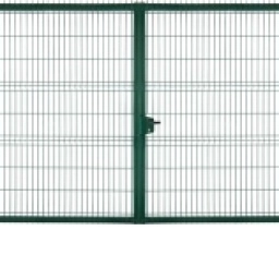 Распашные ворота Grand Line Profi Lock, RAL 6005, 2030*4000 мм