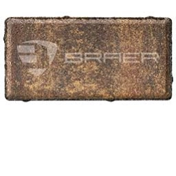Тротуарная плитка BRAER Прямоугольник Color Mix Мальва 200x100x60 мм