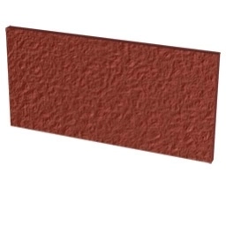 Клинкерная цокольная плитка подступенок Natural Rosa Duro 300x148x11 мм Paradyz