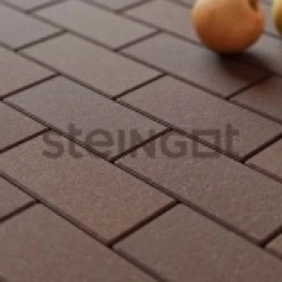 Плитка тротуарная Steingot Моноцвет, Прямоугольник, темно-коричневый, 200*100*40 мм