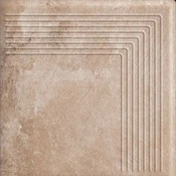 Клинкерная угловая ступень плоская Scandiano Ochra 300x300x10 мм Paradyz