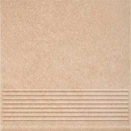 Клинкерная ступень с насечками Paradyz Mattone Pietra, Beige, 300*300*8,5 мм