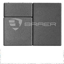 Тротуарная плитка BRAER Старый город Ландхаус серый, толщина 60 мм