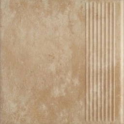 Клинкерная ступень с насечками Paradyz Ilario, Beige, 300*300*8,5 мм