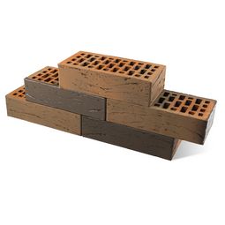 Кирпич керамический Браер Баварская кладка Грифель риф, 250x120x65 мм BRAER