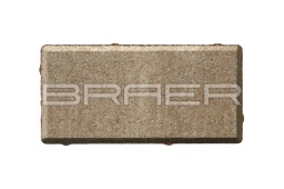 Вибропрессованная тротуарная плитка Прямоугольник Color mix Миндаль  BRAER, 60 мм
