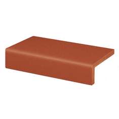 Клинкерная ступень прямой угол Keraplatte Terra 215 patrizierrot 240x115x52 мм Stroeher