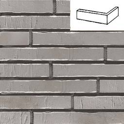 Клинкерная плитка под кирпич Glanzstueck № 3 рельефная угловая 240x115x52x14 мм Stroeher