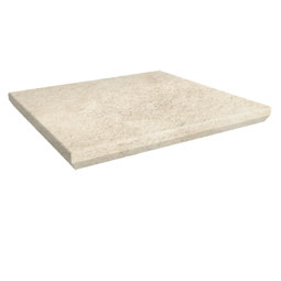 Клинкерная угловая ступень с капиносом Scandiano Beige 330x330x11 мм Paradyz