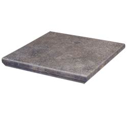 Клинкерная угловая ступень с капиносом Viano Grys 330x330x11 мм Paradyz