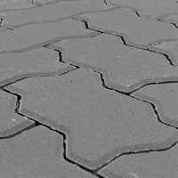 Вибропрессованная тротуарная плитка Волна Серый BRAER, 70 мм