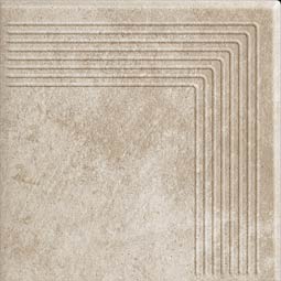 Клинкерная угловая ступень плоская Viano Beige 300x300x10 мм Paradyz