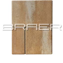 Вибропрессованная тротуарная плитка Мозаика Color Mix Плато BRAER