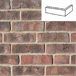 Плитка под кирпич Moorbrand erdbraun-bunt ручная формовка NF14 угловая 240x115x71x14 мм  ROBEN