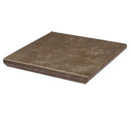 Клинкерная угловая ступень с капиносом Ilario Braun 330x330x11 мм Paradyz