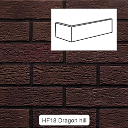 Клинкерная плитка Old Castle Dragon hill (HF18) NF10 угловая King Klinker