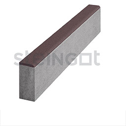 Тротуарный бордюр садовый, цвет темно-коричневый Steingot, 1000x200x80 мм