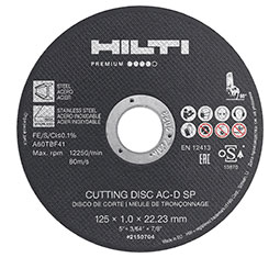 Отрезной диск AC-D SP 125x1.6 мм Hilti
