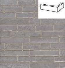 Клинкерная плитка под кирпич Zeitlos 237 austerrauch рельефная ригель угловая 240x115x35x14 мм Stroeher