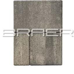 Вибропрессованная тротуарная плитка Мозаика Color Mix Туман BRAER