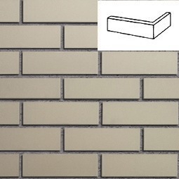 Клинкерная плитка под кирпич Faro grau-nuanciert glatt NF14 угловая 240x115x71x14 мм ROBEN