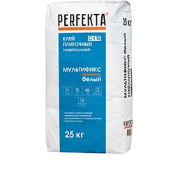 Клей плиточныйуниверсальный Мультификс Белый C1 TE, Perfekta 25 кг