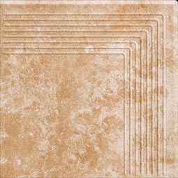 Клинкерная угловая ступень плоская Ilario Beige 300x300x10 мм Paradyz