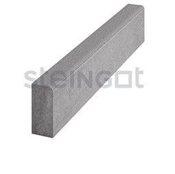 Тротуарный бордюр садовый, полный прокрас, цвет серый Steingot, 1000x200x80 мм