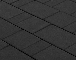 Вибропрессованная тротуарная плитка Старый Город Ландхаус Черный BRAER, 80 мм