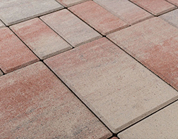 Вибропрессованная тротуарная плитка Мозаика Color Mix Фламинго BRAER