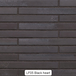 Клинкерная плитка под кирпич King size Black heart (LF05) 490x52x14 мм King Klinker