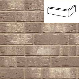 Клинкерная плитка под кирпич W682 Sintra argo blanco ручная формовка NF14 угловая 240x115x71x14 мм Feldhaus Klinker