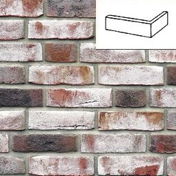 Плитка под кирпич Geestbrand grauweiss-bunt ручная формовка NF14 угловая 240x115x71x14 мм ROBEN