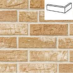 Клинкерная плитка под кирпич Steinlinge 371 silberbeige NF14 угловая 240x115x71x14 мм Stroeher