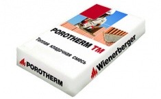 Теплый кладочный раствор для керамических блоков Porotherm ТМ зимний 20 кг