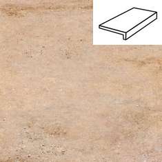 Клинкерная ступень прямой угол Gravel Blend 961 brawn 294x175x52 мм Stroeher