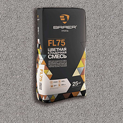 Цветной кладочный раствор FL75 серый BRAER 25 кг