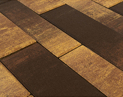 Вибропрессованная тротуарная плитка Домино Color Mix Сафари BRAER