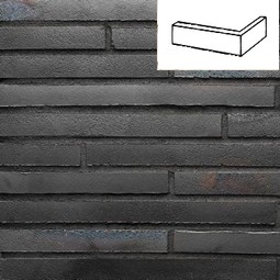 Клинкерная плитка Riegel 50 456 schwarz-blau угловая Stroeher