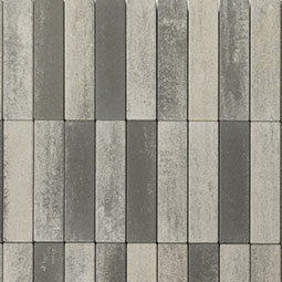 Вибропрессованная тротуарная плитка Ригель Color Mix Туман BRAER