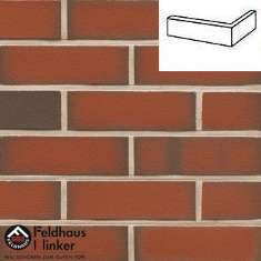 Клинкерная плитка под кирпич W303 Classic ardor liso NF9 угловая 240x115x71x9 мм Feldhaus Klinker