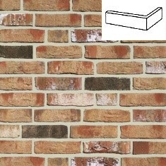 Плитка под кирпич Moorbrand torf bunt ручная формовка NF14 угловая 240x115x71x15 мм ROBEN