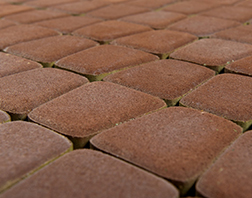 Вибропрессованная тротуарная плитка Классико Круговая Винный BRAER