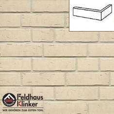 Клинкерная плитка под кирпич W763 Vascu perla NF14 угловая 240x115x71x14 мм Feldhaus Klinker