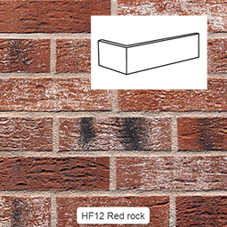 Клинкерная плитка Red rock (HF12) под старину NF10 угловая King Klinker