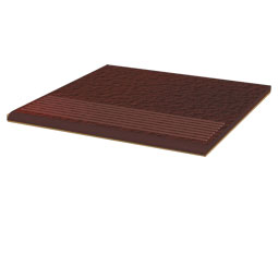 Клинкерная ступень плоская Cloud Brown Duro 300x300x10 мм Paradyz