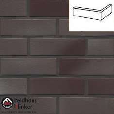 Клинкерная плитка под кирпич W384 Galena ferrum liso NF14 угловая 240x115x71x14 мм Feldhaus Klinker