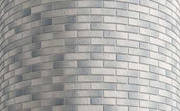 Кирпич облицовочный Ashen фактурный, 250x120x65 мм Красная гвардия