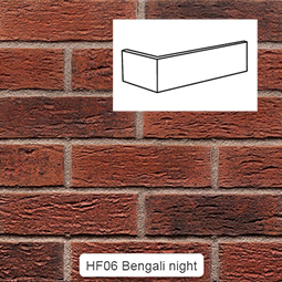 Клинкерная плитка Old Castle Bengali night (HF06) NF10 угловая King Klinker
