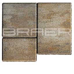 Вибропрессованная тротуарная плитка Старый Город ВЕНУСБЕРГЕР Color Mix Песчаник 40 мм BRAER